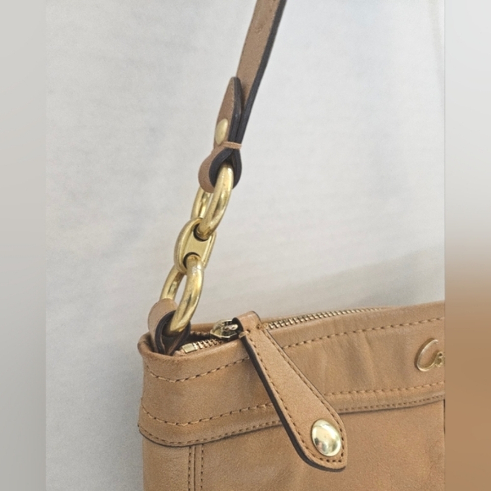 COACH MADISON HIPPIE SHOULDER BAG CAMEL C1381 F20114 - Picture 8 of 10